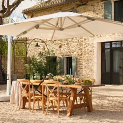 Зонт с боковой мачтой Glatz TEA- AMBIENTE квадратный 350х350 см (5 класс ткани)
