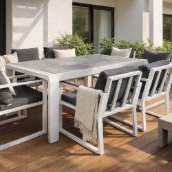 Комплект обеденный на 6 персон Higold Exee (белый + серый) 3055150