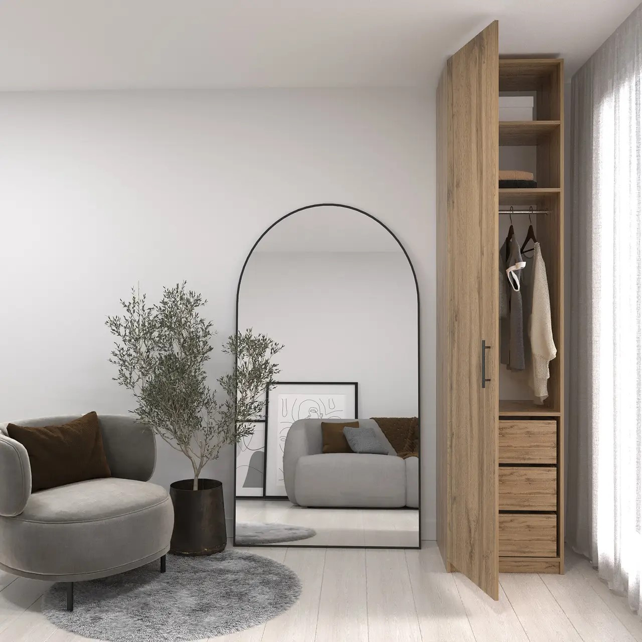 Шкаф с ящиками 240х50х52 cм KOD- ШК-501 2, 4