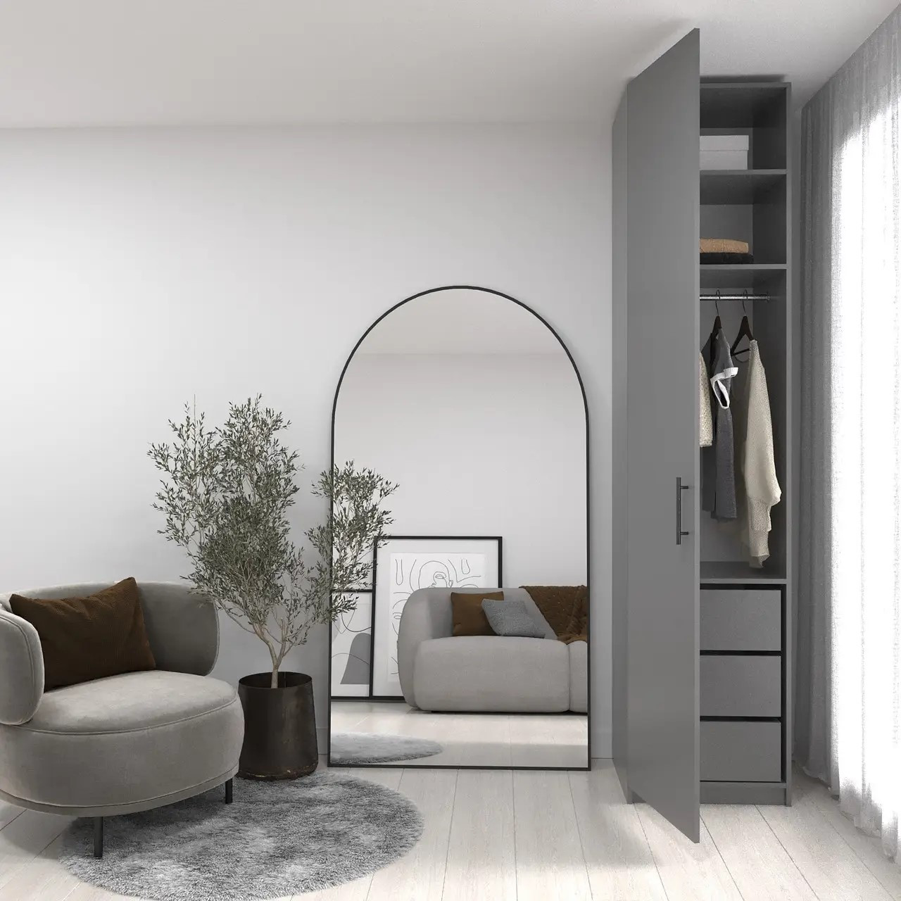 Шкаф с ящиками 240х50х52 cм KOD- ШК-501 2, 4