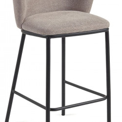 Стул полубарный Kave Home CISELIA CC3001KY10H (коричневый шенилл)