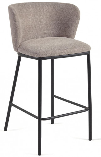 Стул полубарный Kave Home CISELIA CC3001KY10H (коричневый шенилл)
