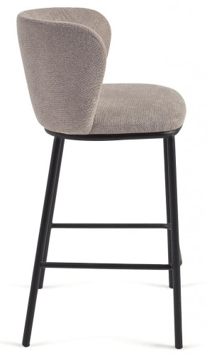 Стул полубарный Kave Home CISELIA CC3001KY10H (коричневый шенилл)