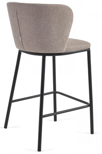 Стул полубарный Kave Home CISELIA CC3001KY10H (коричневый шенилл)