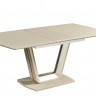Стол обеденный IMP- Asti капучино, МДФ + стекло, 140 см