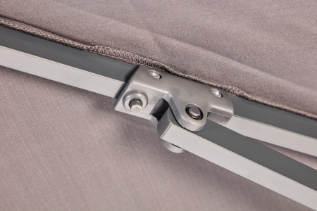 Зонт от солнца квадратный с базой DEI- Ezpeleta Eolo Pureti 2.5x2.5 (TAUPE С БАЗОЙ BOND 50 KG)