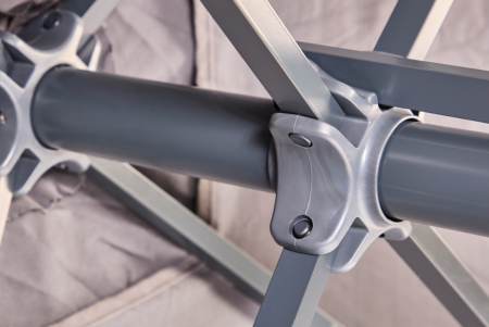 Зонт от солнца квадратный с базой DEI- Ezpeleta Eolo Pureti 2.5x2.5 (TAUPE С БАЗОЙ BOND 50 KG)