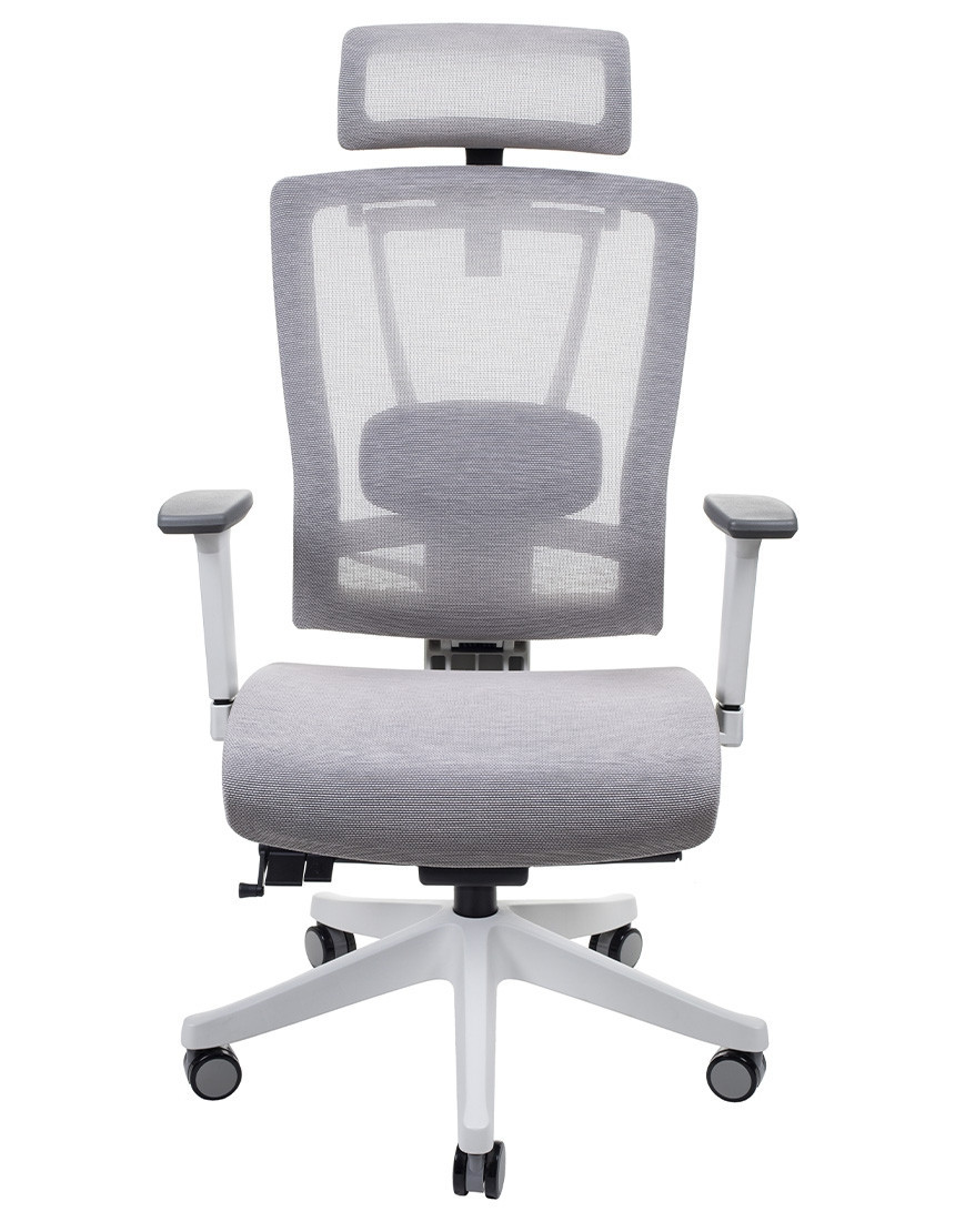 Крісло керівника LUX- ERGO CHAIR 2 MESH WHITE/ BEIGE ергономічне