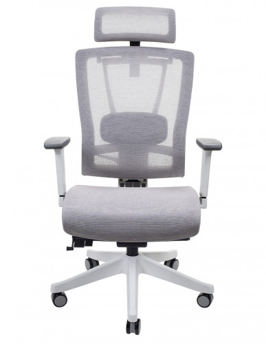 Крісло керівника LUX- ERGO CHAIR 2 MESH WHITE/ BEIGE ергономічне