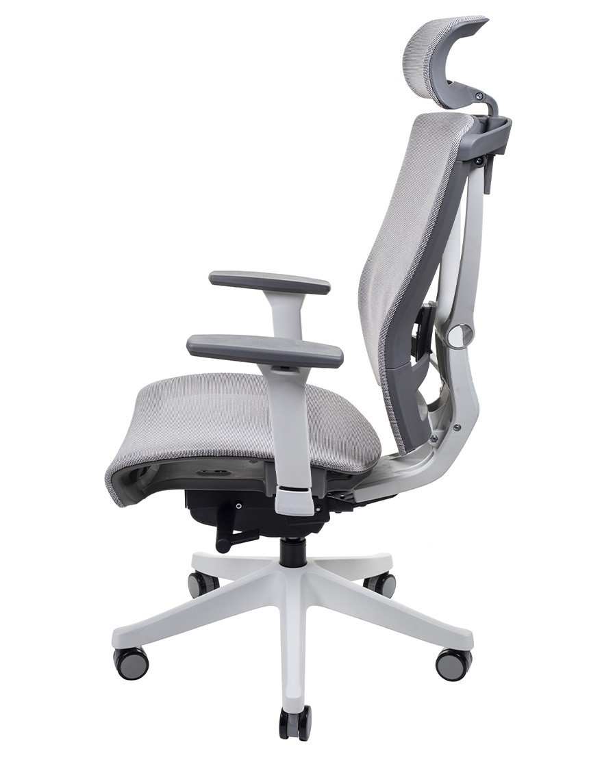 Крісло керівника LUX- ERGO CHAIR 2 MESH WHITE/ BEIGE ергономічне
