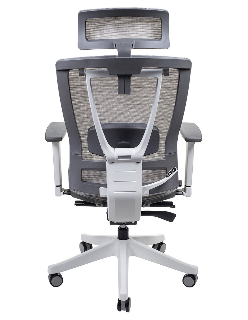 Крісло керівника LUX- ERGO CHAIR 2 MESH WHITE/ BEIGE ергономічне