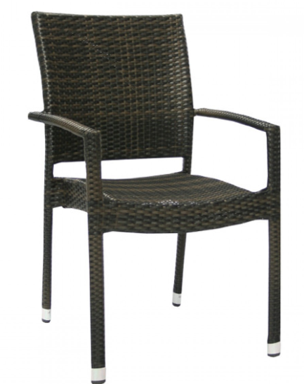 Стул с подлокотниками из техноротанга VLL- Garden4You WICKER 1336