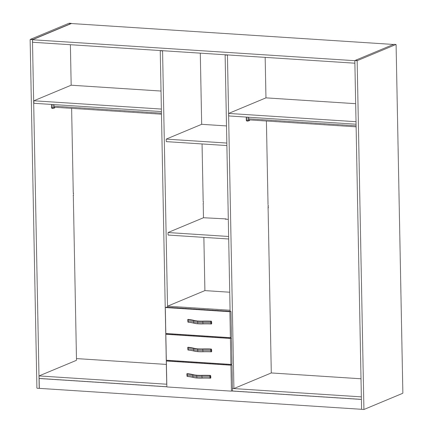 IDEA Шкаф 5-дверный ГРУЗИЯ