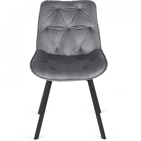 Стул поворотный MEBEL ELITE Marco серый велюр