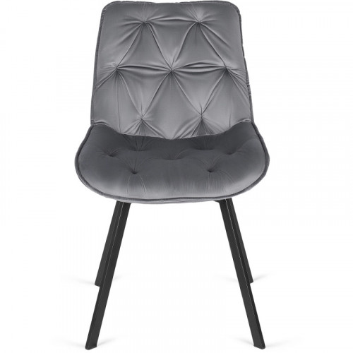 Стул поворотный MEBEL ELITE Marco серый велюр