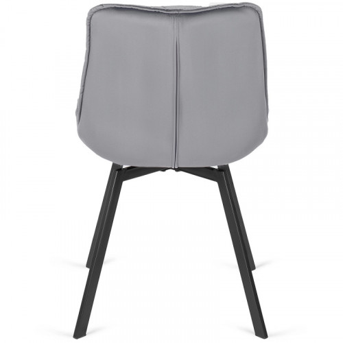 Стул поворотный MEBEL ELITE Marco серый велюр