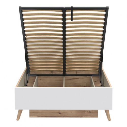 Кровать полутрная Forte VANKKA VNKL4122 (дуб/белый)