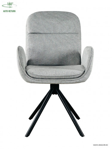 Стул обеденный с автоповоротом INES Perfect (серый/черный)