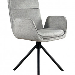 Стул обеденный с автоповоротом INES Perfect (серый/черный)