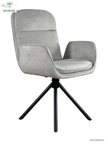 Стул обеденный с автоповоротом INES Perfect (серый/черный)