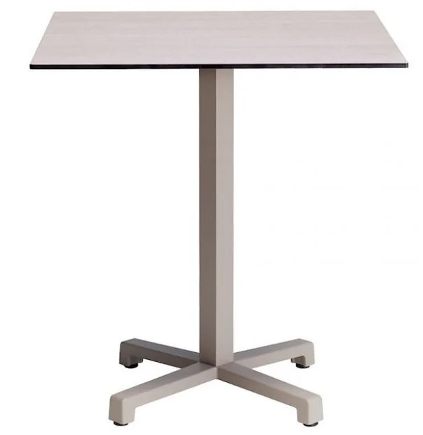 Стол уличный из HPL VLL- SCAB Cross тортора 70х70 см