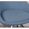 Стул поворотный NL- TOLEDO (ткань рогожка) голубой 