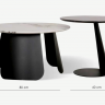 Сэт кофейных столиков CRV- Mono Duo, Noir et blanc (черный/белый)