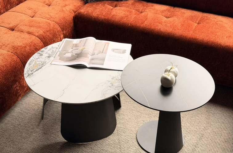 Сэт кофейных столиков CRV- Mono Duo, Noir et blanc (черный/белый)