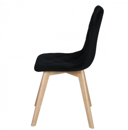 Стул INI- ANETTE  каркас дерево/ темный беж, серый, черный