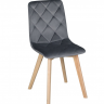 Стул INI- ANETTE  каркас дерево/ темный беж, серый, черный