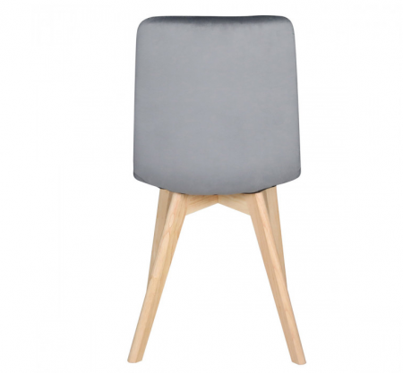 Стул INI- ANETTE  каркас дерево/ темный беж, серый, черный