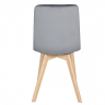 Стул INI- ANETTE  каркас дерево/ темный беж, серый, черный