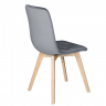 Стул INI- ANETTE  каркас дерево/ темный беж, серый, черный