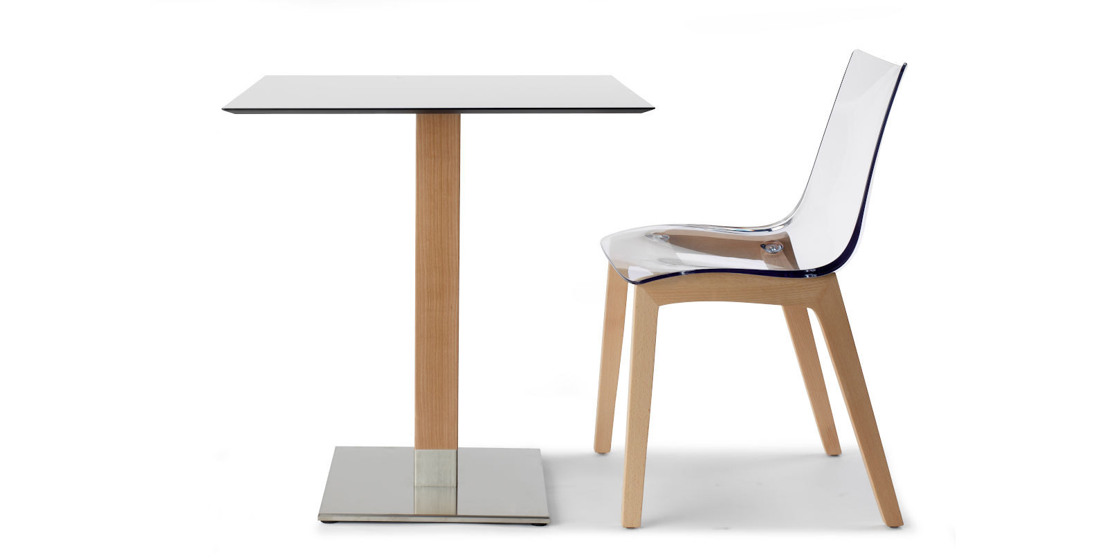 База для стола VLL- SCAB Tiffany 5180VN H73 (натуральный/сатиновая сталь)