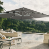 Зонт с боковой мачтой Glatz TEA- AMBIENTE квадратный 400х400 см (5 класс ткани)