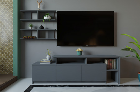 Гостиная (тумба ТВ + полка) ViA- ВТ-5