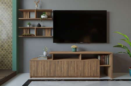 Гостиная (тумба ТВ + полка) ViA- ВТ-5