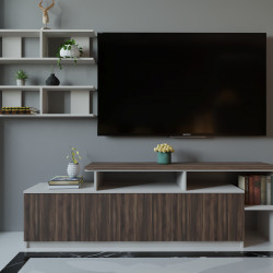 Гостиная (тумба ТВ + полка) ViA- ВТ-5