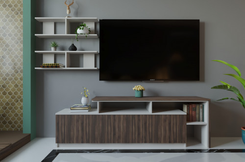 Гостиная (тумба ТВ + полка) ViA- ВТ-5