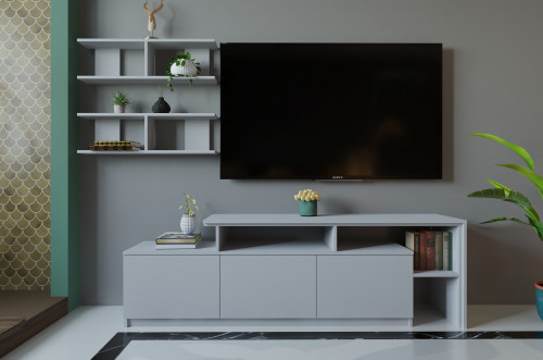 Гостиная (тумба ТВ + полка) ViA- ВТ-5