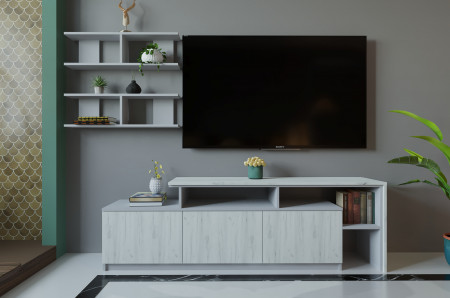 Гостиная (тумба ТВ + полка) ViA- ВТ-5