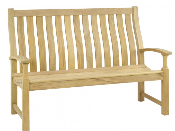 Лавка из дерева Alexander Rose TEA- ROBLE SANTA CRUZ HIGH BACK BENCH 1.5M