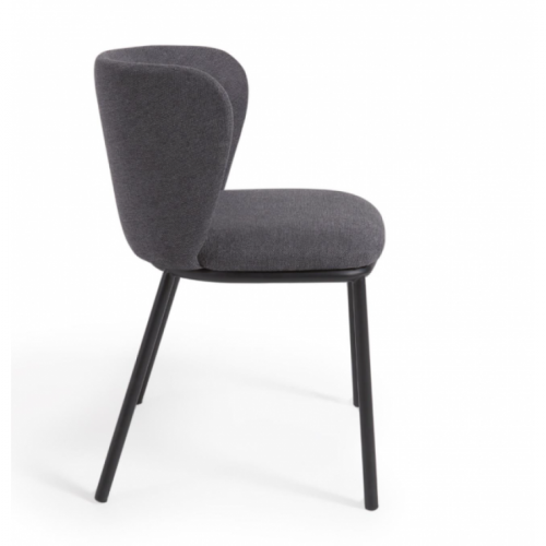 Стул Kave Home CISELIA CC3000KY15 (синель темно-серая)