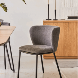 Стул Kave Home CISELIA CC3000KY15 (синель темно-серая)