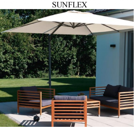 Зонт TEA- Suncomfort Sunflex 300х300 см молочный