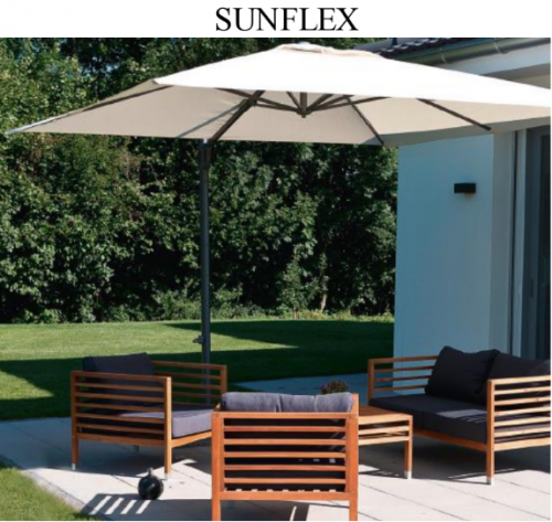 Зонт TEA- Suncomfort Sunflex 300х300 см молочный