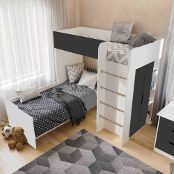 Детский комплект  VRN- "Bedroom 3" серый, графит