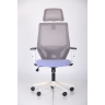 Кресло офисное AMF- Lead White HR (сиденье SM 2326/спинка Сетка HY-109 серая)