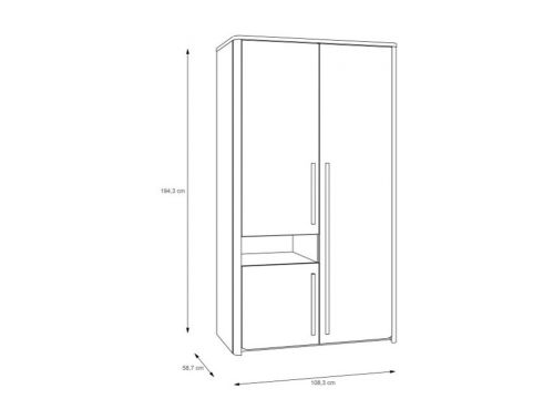 Шкаф PL- Forte Surfinio SFNS721R