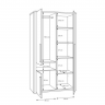 Шкаф гардеробный Forte SURFINIO SFNS721R Серый-дуб Катания